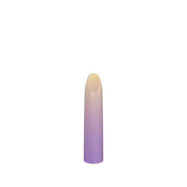 Elegant view of the Party Color LIPPY Rechargeable Bullet Vibrator in Purple, showcasing its 10 vibration modes.